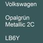 Preview: Volkswagen, Opalgrün Metallic 2C, LB6Y.